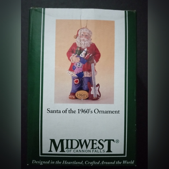 Midwest of Cannon Falls Santa of the 60's Christmas Tree Ornament - Picture 2 of 12